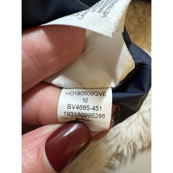 Nike Bubble Puffer Nylon Jacket Coat Heavy Green White Blue Nylon Medium Men - Picture 10 of 11